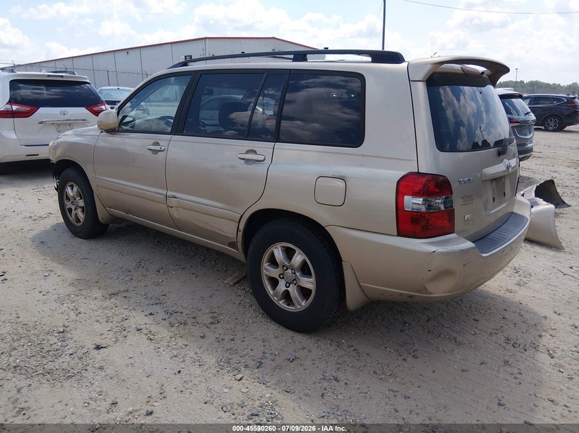 2007 Toyota Highlander VIN JTEDP21A870144420 IAAI salvage auction — NORMAL WEAR, Clear (Georgia), sold $625 on 2026-07-30 (photo 3)