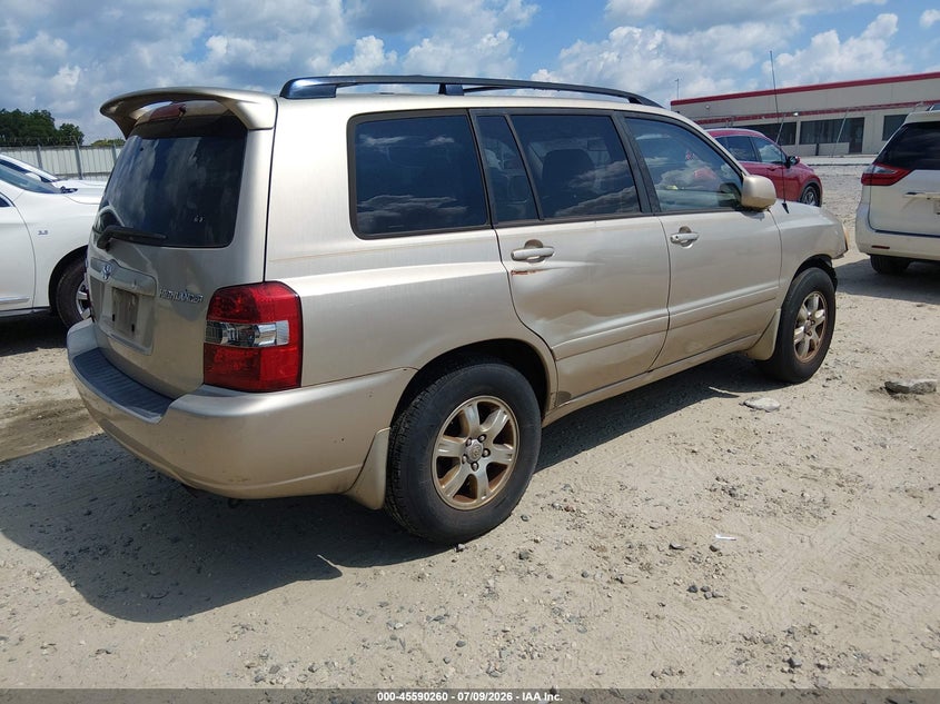 2007 Toyota Highlander VIN JTEDP21A870144420 IAAI salvage auction — NORMAL WEAR, Clear (Georgia), sold $625 on 2026-07-30 (photo 4)
