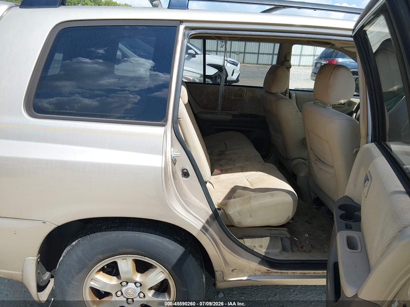 2007 Toyota Highlander VIN JTEDP21A870144420 IAAI salvage auction — NORMAL WEAR, Clear (Georgia), sold $625 on 2026-07-30 (photo 8)