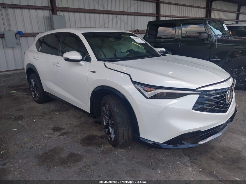 2025 Acura Adx VIN 3HDSA1H5XSM709951 IAAI salvage auction — SIDE, Rebuildable (Florida), sold $10,650 on 2026-08-24 (photo 1)