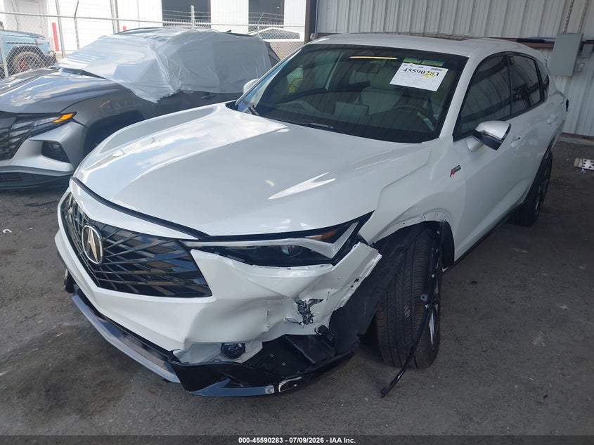 2025 Acura Adx VIN 3HDSA1H5XSM709951 IAAI salvage auction — SIDE, Rebuildable (Florida), sold $10,650 on 2026-08-24 (photo 2)