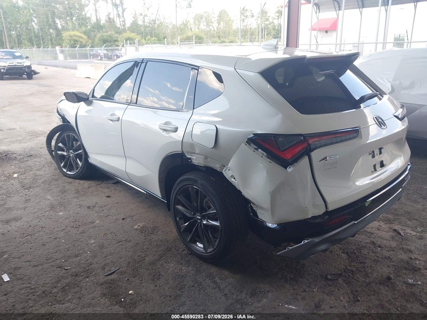 2025 Acura Adx VIN 3HDSA1H5XSM709951 IAAI salvage auction — SIDE, Rebuildable (Florida), sold $10,650 on 2026-08-24 (photo 3)