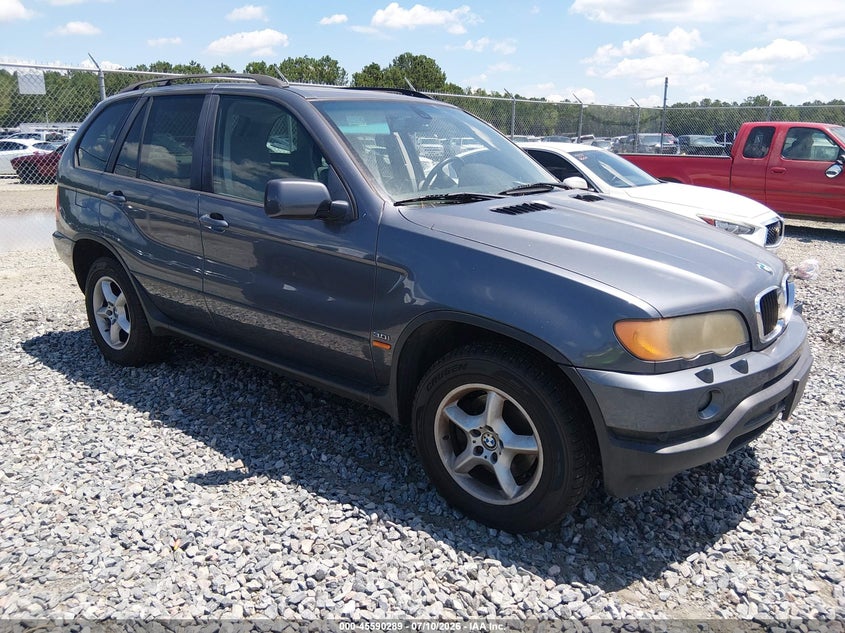 2003 BMW X5 VIN 5UXFA535X3LV90141 IAAI salvage auction — NORMAL WEAR, Clear (Georgia), sold $475 on 2026-07-31 (photo 1)