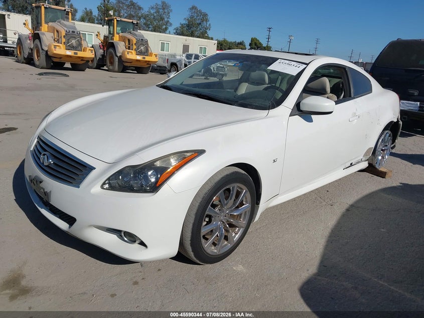 2014 Infiniti Q60 VIN JN1CV6EK3EM111107 IAAI salvage auction — THEFT, Salvage Title, sold $2,150 on 2026-08-02 (photo 2)