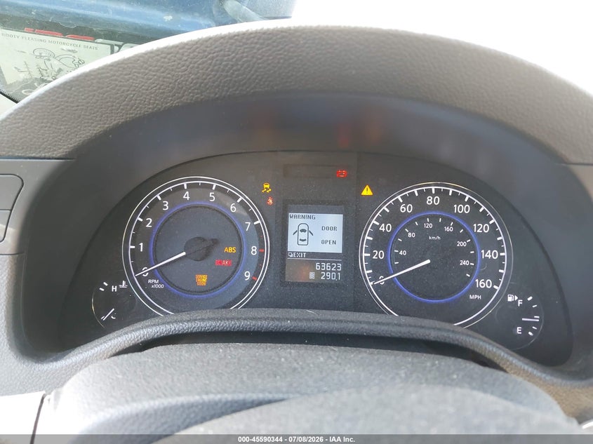 2014 Infiniti Q60 VIN JN1CV6EK3EM111107 IAAI salvage auction — THEFT, Salvage Title, sold $2,150 on 2026-08-02 (photo 7)