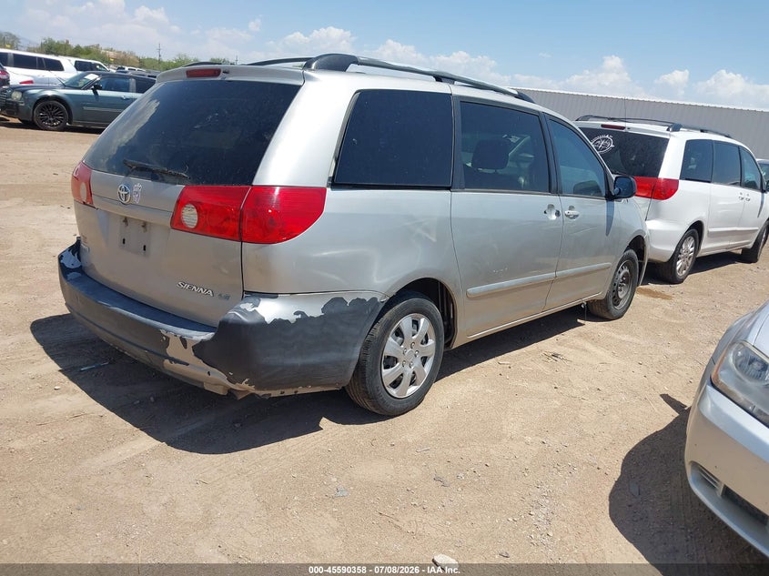 2007 Toyota Sienna VIN 5TDZK23C57S054307 IAAI salvage auction — NORMAL WEAR, Clear (Arizona), sold $150 on 2026-07-30 (photo 4)