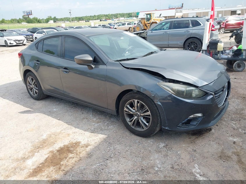 2014 Mazda 3 VIN JM1BM1U76E1210842 IAAI salvage auction — FRONT END, Junk (Oklahoma), sold $700 on 2026-08-02 (photo 1)