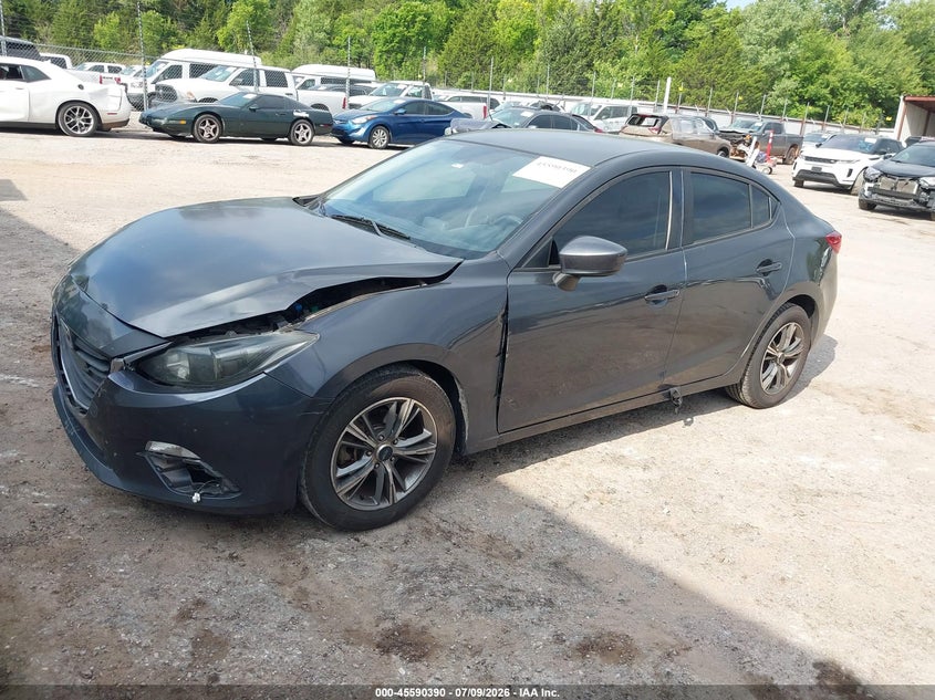 2014 Mazda 3 VIN JM1BM1U76E1210842 IAAI salvage auction — FRONT END, Junk (Oklahoma), sold $700 on 2026-08-02 (photo 2)