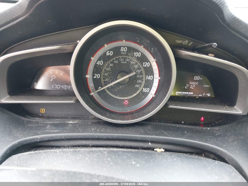 2014 Mazda 3 VIN JM1BM1U76E1210842 IAAI salvage auction — FRONT END, Junk (Oklahoma), sold $700 on 2026-08-02 (photo 7)