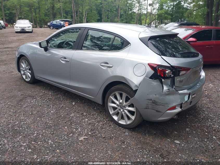 2017 Mazda 3 VIN 3MZBN1L71HM133705 IAAI salvage auction — FRONT & REAR, Salvage (Virginia), sold $3,350 on 2026-07-28 (photo 3)
