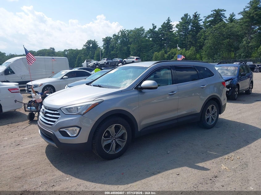 2016 Hyundai Santa fe VIN KM8SM4HF0GU155353 IAAI salvage auction — NORMAL WEAR, Salvage Title, sold $1,700 on 2026-07-17 (photo 2)