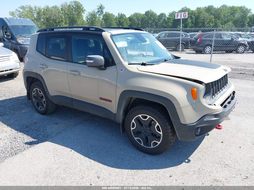 2016 Jeep Renegade VIN ZACCJBCT9GPD57600 IAAI salvage auction — FRONT END, Salvage Title, sold $775 on 2026-08-11 (photo 1)