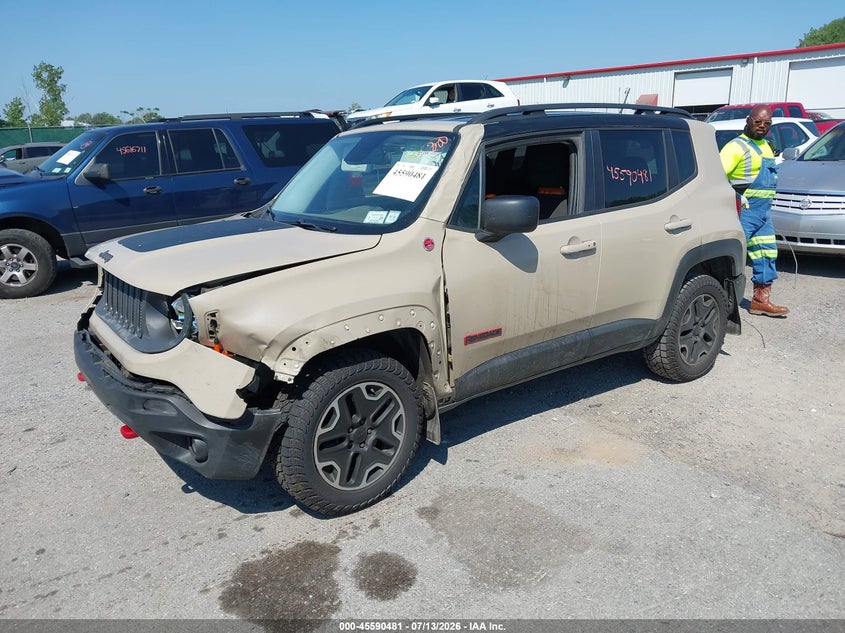 2016 Jeep Renegade VIN ZACCJBCT9GPD57600 IAAI salvage auction — FRONT END, Salvage Title, sold $775 on 2026-08-11 (photo 2)