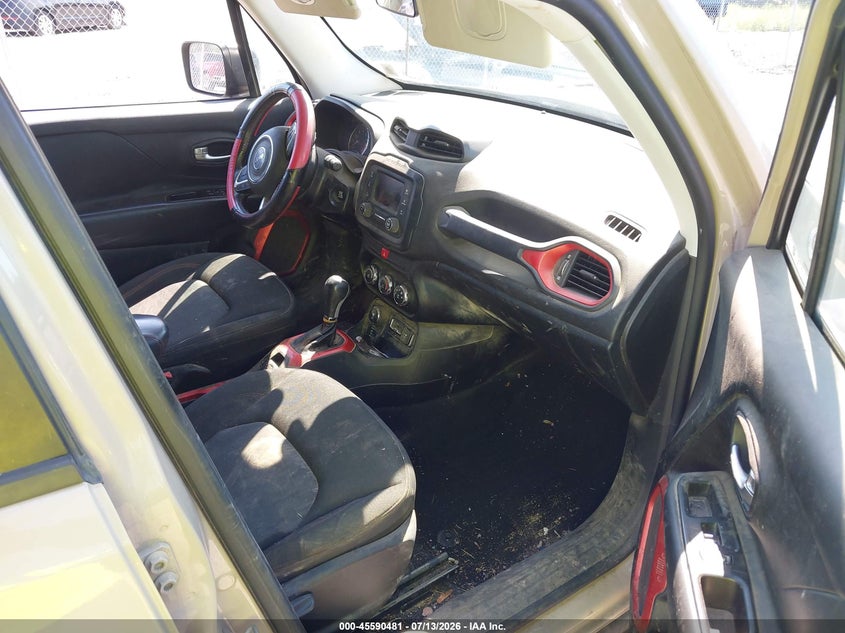 2016 Jeep Renegade VIN ZACCJBCT9GPD57600 IAAI salvage auction — FRONT END, Salvage Title, sold $775 on 2026-08-11 (photo 5)