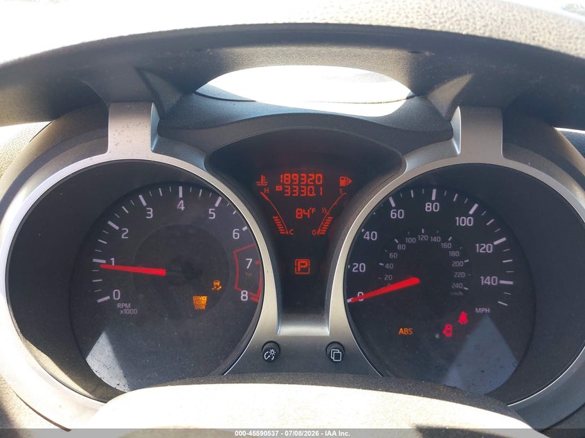 2013 Nissan Juke VIN JN8AF5MR3DT213302 IAAI salvage auction — NORMAL WEAR, Clear - Dealer Only (California), sold $300 on 2026-07-29 (photo 7)