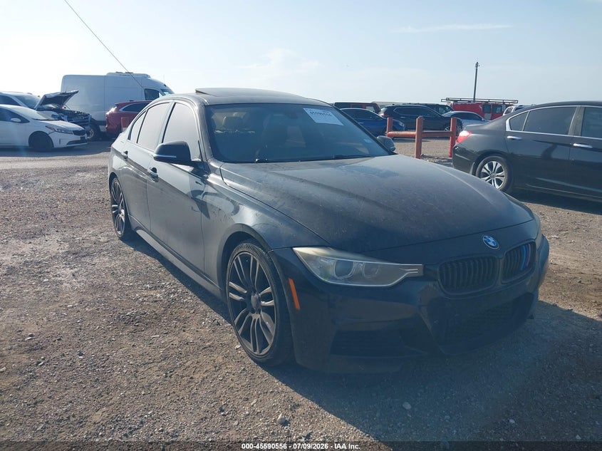 2014 BMW 3 series VIN WBA3A9G54ENS64751 IAAI salvage auction — NORMAL WEAR, Original (Texas), sold $3,250 on 2026-07-17 (photo 1)