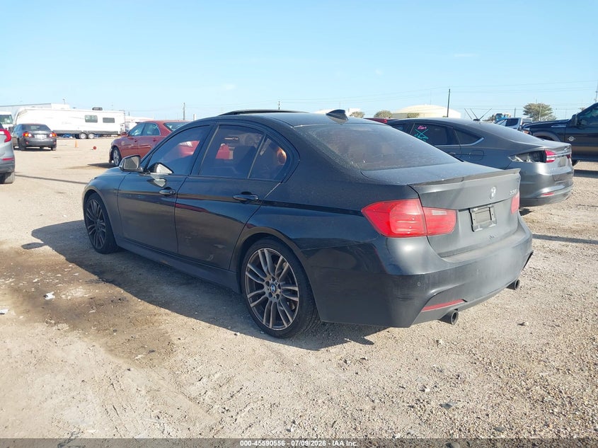 2014 BMW 3 series VIN WBA3A9G54ENS64751 IAAI salvage auction — NORMAL WEAR, Original (Texas), sold $3,250 on 2026-07-17 (photo 3)
