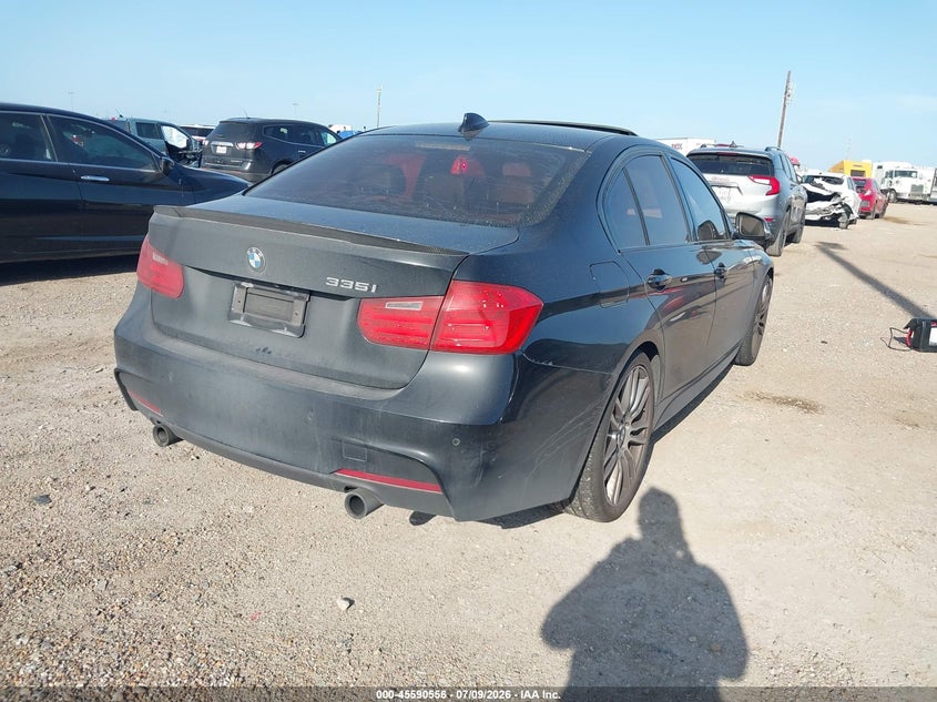 2014 BMW 3 series VIN WBA3A9G54ENS64751 IAAI salvage auction — NORMAL WEAR, Original (Texas), sold $3,250 on 2026-07-17 (photo 4)