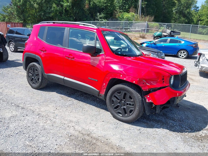 2018 Jeep Renegade VIN ZACCJBAB3JPH49179 IAAI salvage auction — FRONT END, Salvage (Virginia), sold $25 on 2026-07-28 (photo 1)