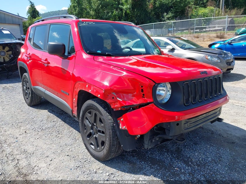 2018 Jeep Renegade VIN ZACCJBAB3JPH49179 IAAI salvage auction — FRONT END, Salvage (Virginia), sold $25 on 2026-07-28 (photo 6)