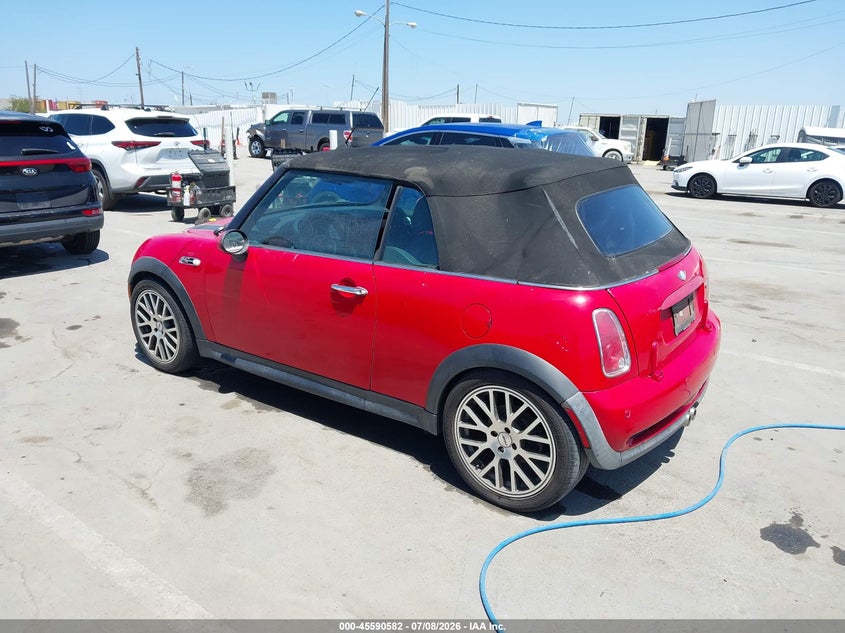 2007 Mini Cooper VIN WMWRH33587TJ43440 IAAI salvage auction — FRONT END, Clear - Dealer Only (California), sold $300 on 2026-07-29 (photo 3)