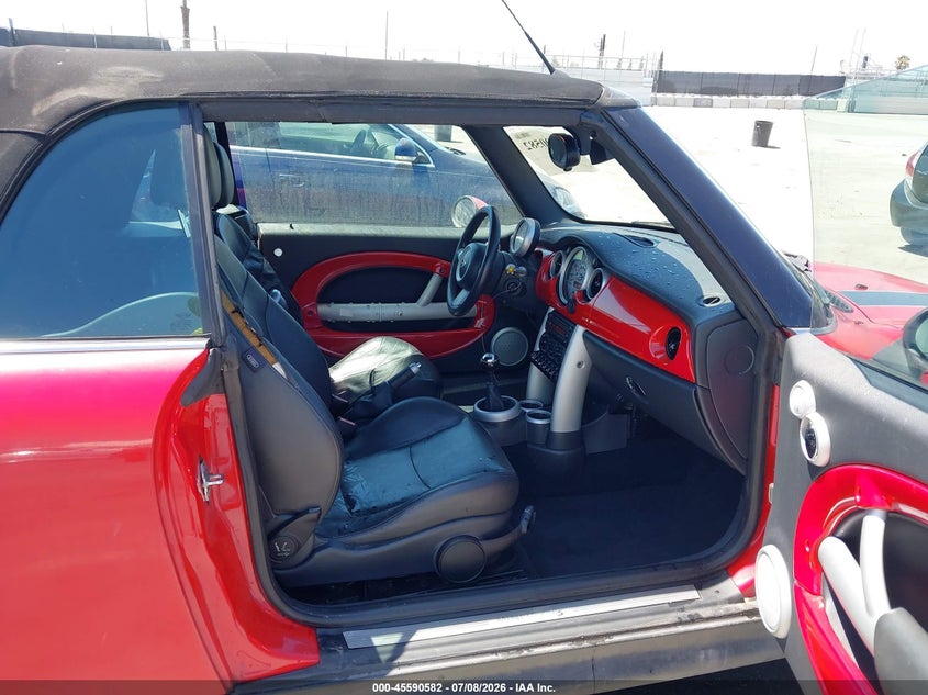 2007 Mini Cooper VIN WMWRH33587TJ43440 IAAI salvage auction — FRONT END, Clear - Dealer Only (California), sold $300 on 2026-07-29 (photo 5)