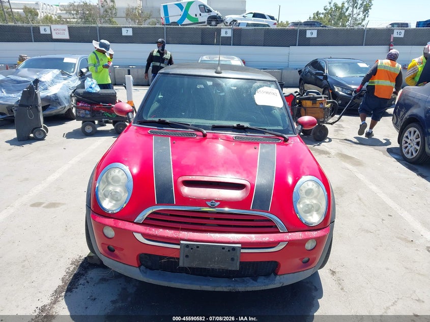 2007 Mini Cooper VIN WMWRH33587TJ43440 IAAI salvage auction — FRONT END, Clear - Dealer Only (California), sold $300 on 2026-07-29 (photo 6)