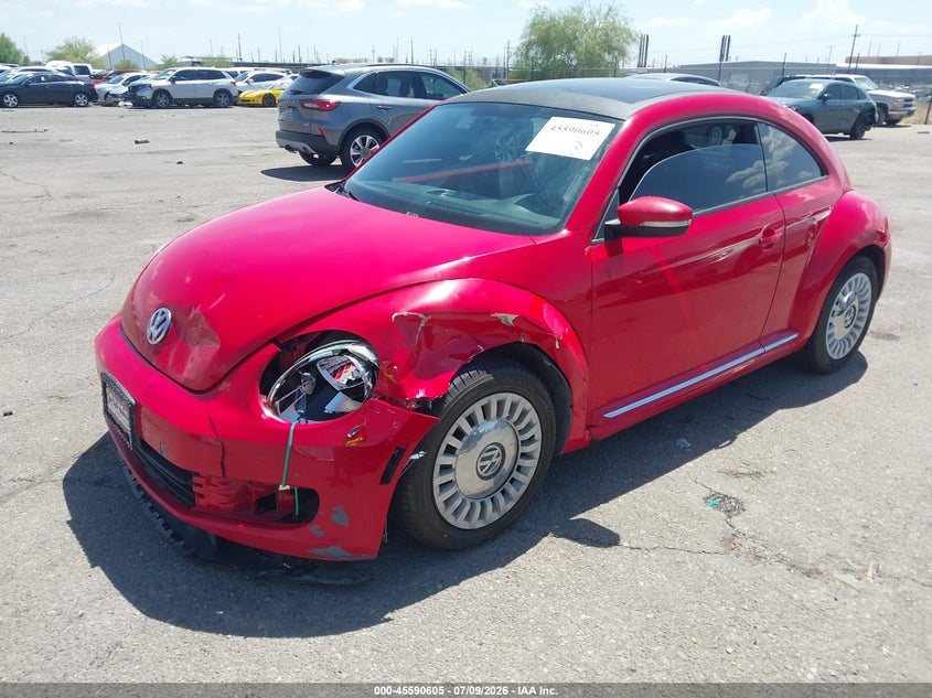 2014 Volkswagen Beetle VIN 3VWJP7AT9EM612992 IAAI salvage auction — FRONT END, Salvage Title, sold $25 on 2026-07-31 (photo 2)