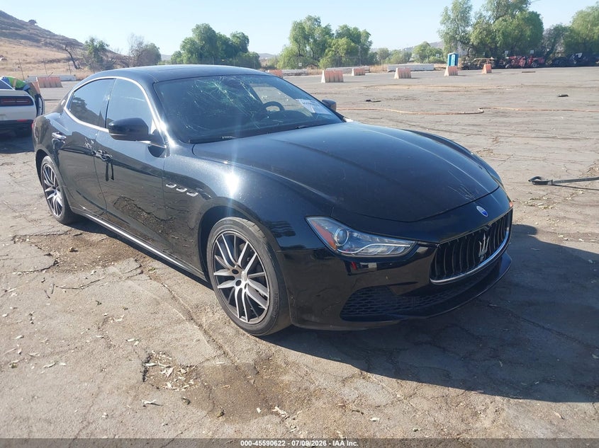 2017 Maserati Ghibli VIN ZAM57XSA0H1219168 IAAI salvage auction — LEFT & RIGHT, Wait Title, sold $3,050 on 2026-08-18 (photo 1)
