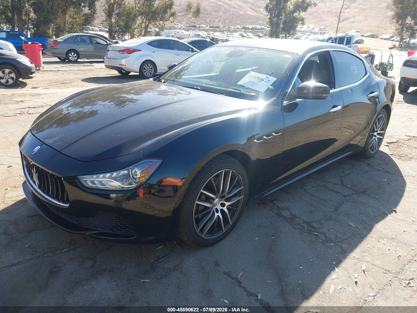 2017 Maserati Ghibli VIN ZAM57XSA0H1219168 IAAI salvage auction — LEFT & RIGHT, Wait Title, sold $3,050 on 2026-08-18 (photo 2)