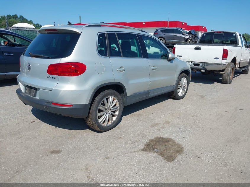 2012 Volkswagen Tiguan VIN WVGAV7AXXCW524828 IAAI salvage auction — NORMAL WEAR, Clear-Dealer Only (Maryland), sold $1,200 on 2026-07-17 (photo 4)
