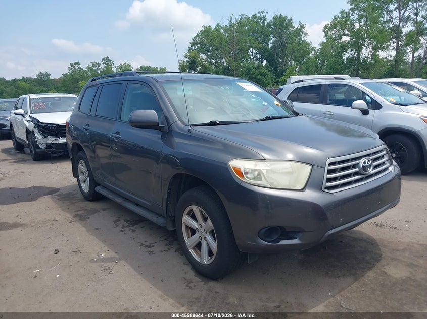2008 Toyota Highlander VIN JTEES41A682058849 IAAI salvage auction — LEFT FRONT, Salvage (Ohio), sold $1,750 on 2026-07-31 (photo 1)