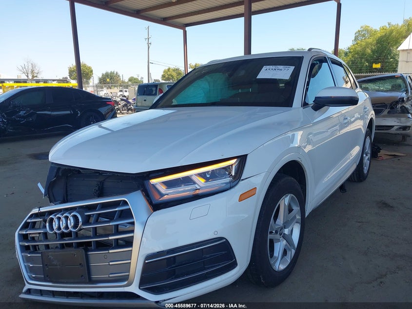 2018 Audi Q5 VIN WA1BNAFYXJ2213230 IAAI salvage auction — FRONT END, Salvage (California), sold $3,300 on 2026-08-01 (photo 2)