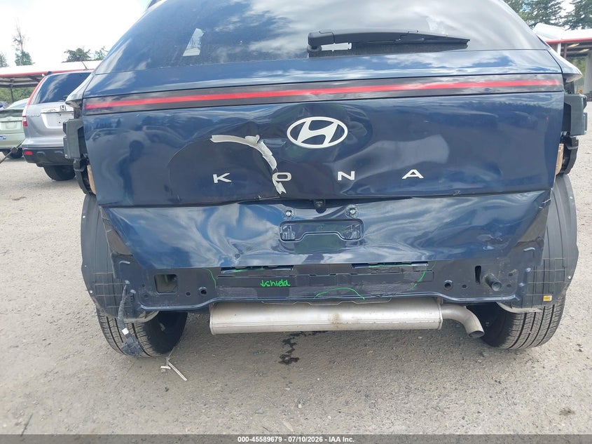 2025 Hyundai Kona VIN KM8HBCABXSU332615 IAAI salvage auction — REAR END, Salvage Title, sold $12,400 on 2026-07-15 (photo 6)
