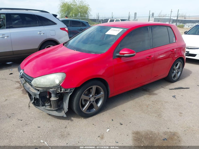 2012 Volkswagen Golf VIN WVWDB7AJ3CW282602 IAAI salvage auction — FRONT END, Salvage (Nevada), sold $925 on 2026-08-06 (photo 2)