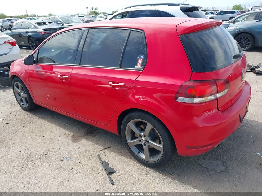 2012 Volkswagen Golf VIN WVWDB7AJ3CW282602 IAAI salvage auction — FRONT END, Salvage (Nevada), sold $925 on 2026-08-06 (photo 3)