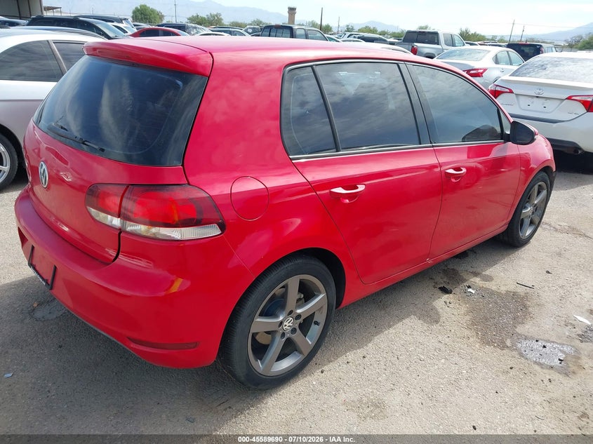 2012 Volkswagen Golf VIN WVWDB7AJ3CW282602 IAAI salvage auction — FRONT END, Salvage (Nevada), sold $925 on 2026-08-06 (photo 4)