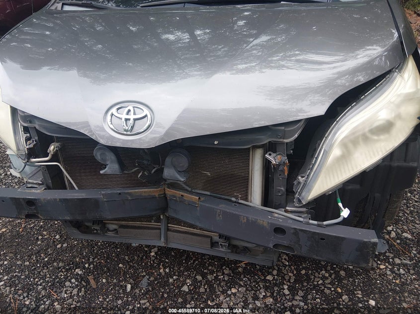 2012 Toyota Sienna VIN 5TDKK3DC7CS197257 IAAI salvage auction — FRONT END, Clear (Virginia), sold $25 on 2026-08-01 (photo 6)