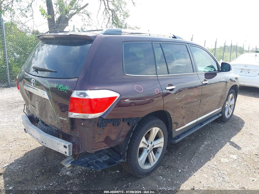 2011 Toyota Highlander VIN 5TDDK3EH9BS059026 IAAI salvage auction — REAR END, Clear (Wisconsin), sold $2,650 on 2026-07-15 (photo 4)