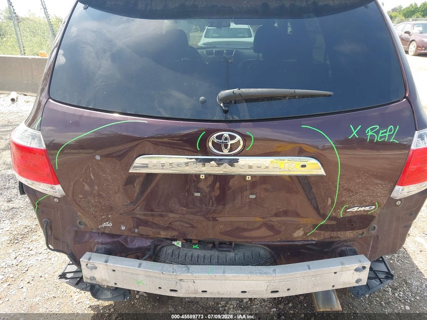 2011 Toyota Highlander VIN 5TDDK3EH9BS059026 IAAI salvage auction — REAR END, Clear (Wisconsin), sold $2,650 on 2026-07-15 (photo 6)