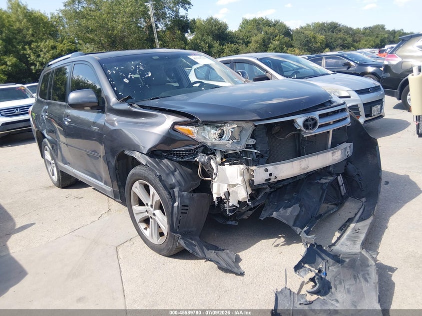 2013 Toyota Highlander VIN 5TDYK3EH5DS110798 IAAI salvage auction — NORMAL WEAR, Original (Texas), sold $1,350 on 2026-07-29 (photo 1)