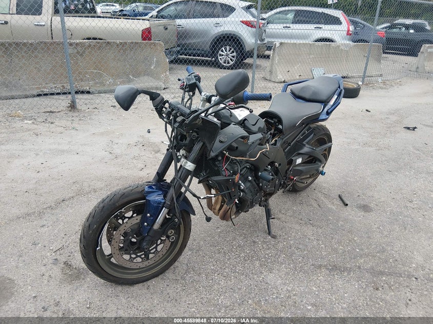 2009 Yamaha Fz1 VIN JYARN17E19A006408 IAAI salvage auction — FRONT END, Rebuildable (Florida), sold $25 on 2026-07-22 (photo 2)