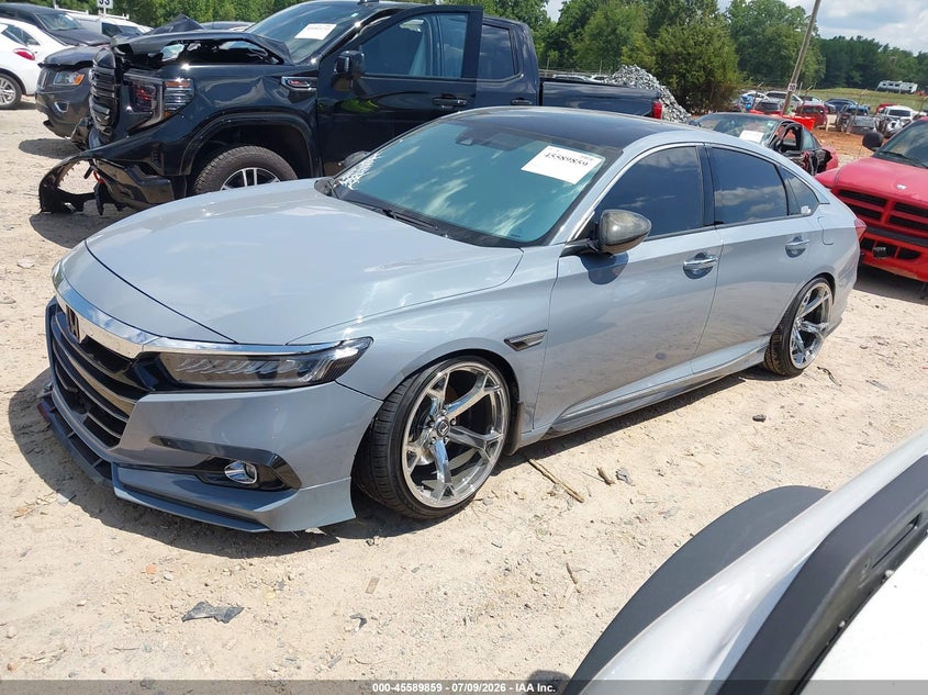 2022 Honda Accord VIN 1HGCV2F35NA013549 IAAI salvage auction — FRONT END, Salvage (North Carolina), sold $9,300 on 2026-07-27 (photo 2)