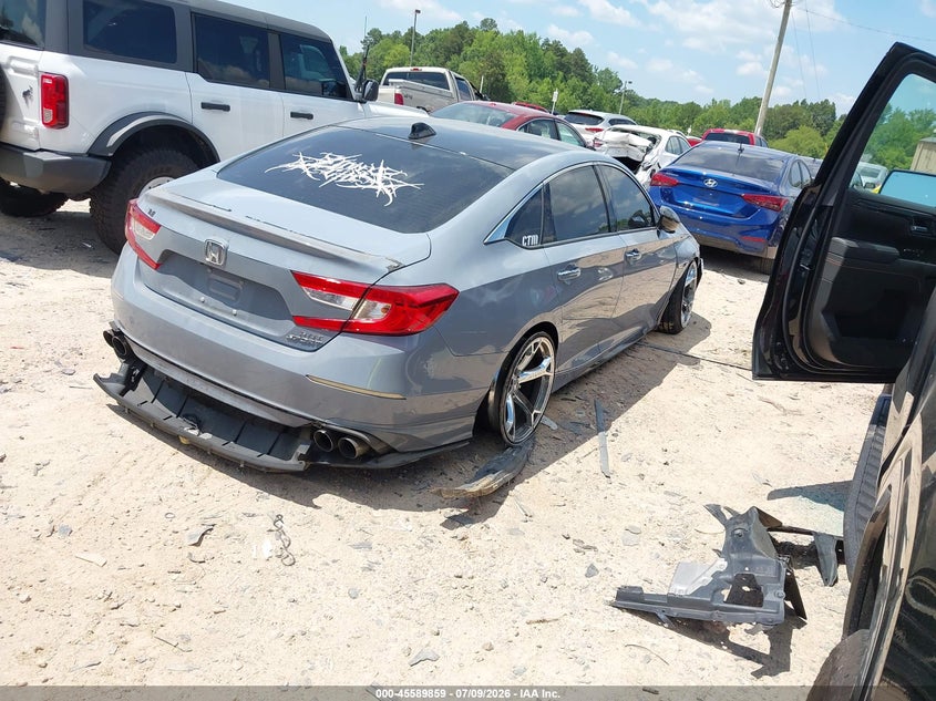2022 Honda Accord VIN 1HGCV2F35NA013549 IAAI salvage auction — FRONT END, Salvage (North Carolina), sold $9,300 on 2026-07-27 (photo 4)