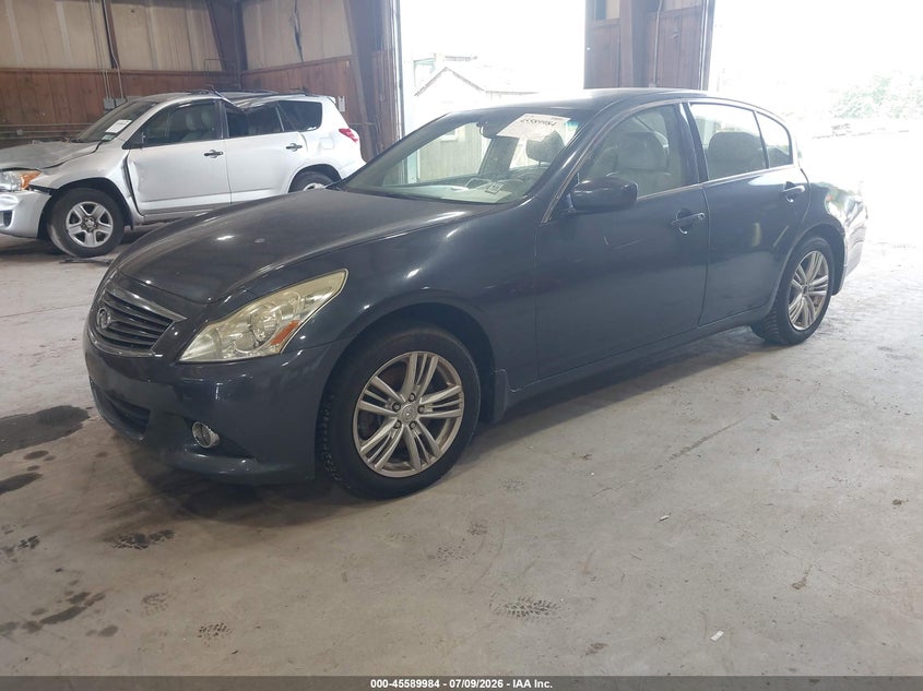 2011 Infiniti G25 VIN JN1DV6AR7BM654236 IAAI salvage auction — NORMAL WEAR, Clear (New York), sold $50 on 2026-07-15 (photo 2)