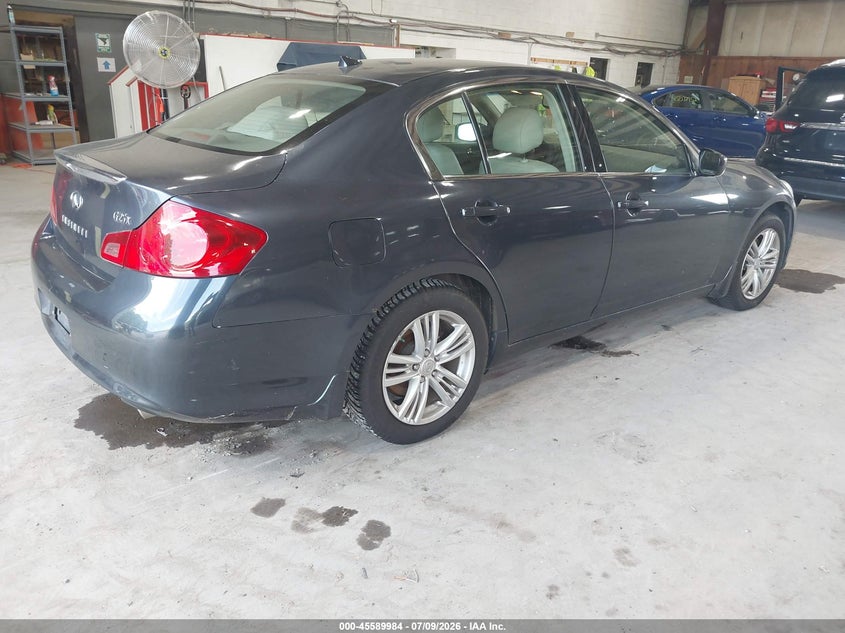 2011 Infiniti G25 VIN JN1DV6AR7BM654236 IAAI salvage auction — NORMAL WEAR, Clear (New York), sold $50 on 2026-07-15 (photo 4)