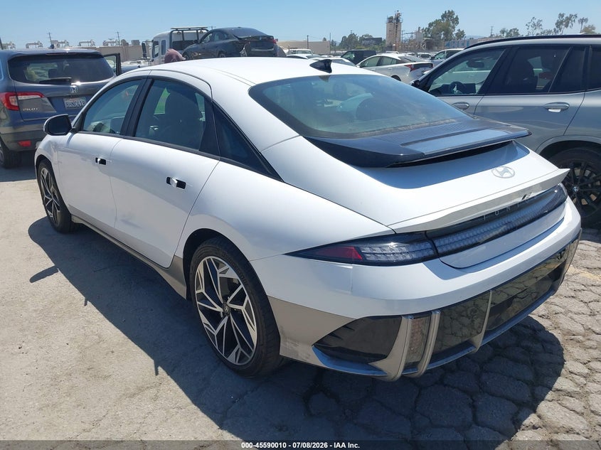 2025 Hyundai Ioniq 6 VIN KMHM34AA2SA084063 IAAI salvage auction — RIGHT SIDE, Salvage Title, sold $10,350 on 2026-08-10 (photo 3)