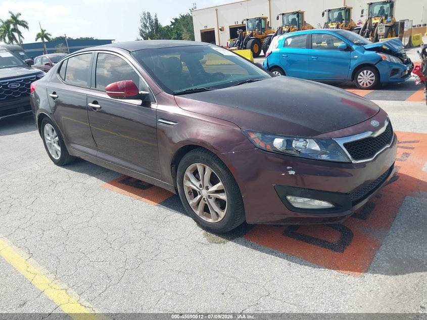 2012 Kia Optima VIN 5XXGN4A76CG010974 IAAI salvage auction — FRONT & REAR, Clear (Florida), sold $225 on 2026-07-23 (photo 1)