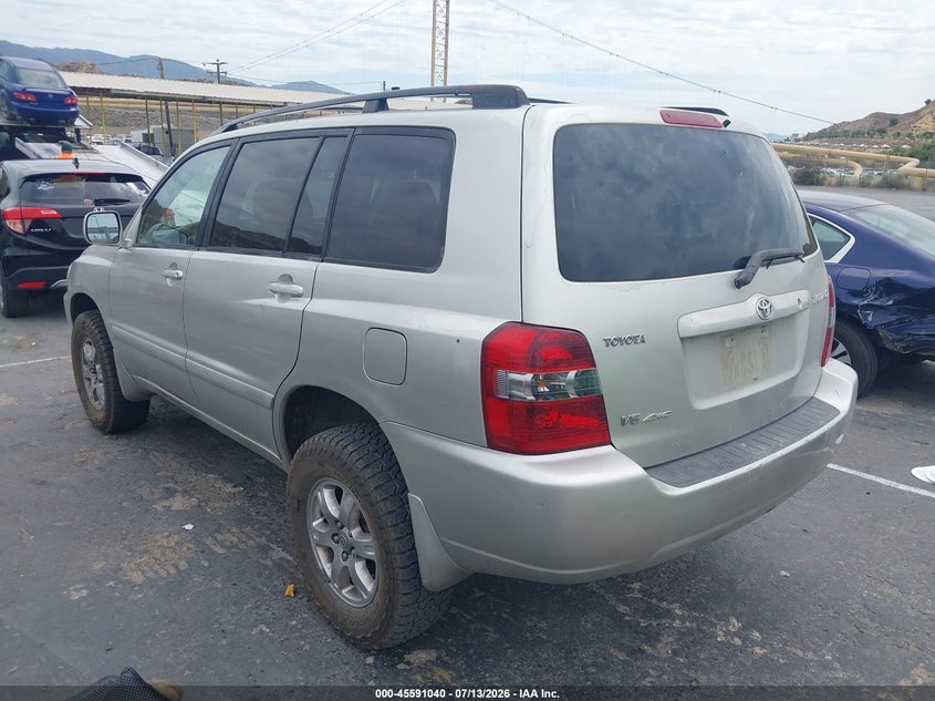 2006 Toyota Highlander VIN JTEEP21A360165467 IAAI salvage auction — FRONT END, Salvage (California), sold $850 on 2026-07-29 (photo 3)