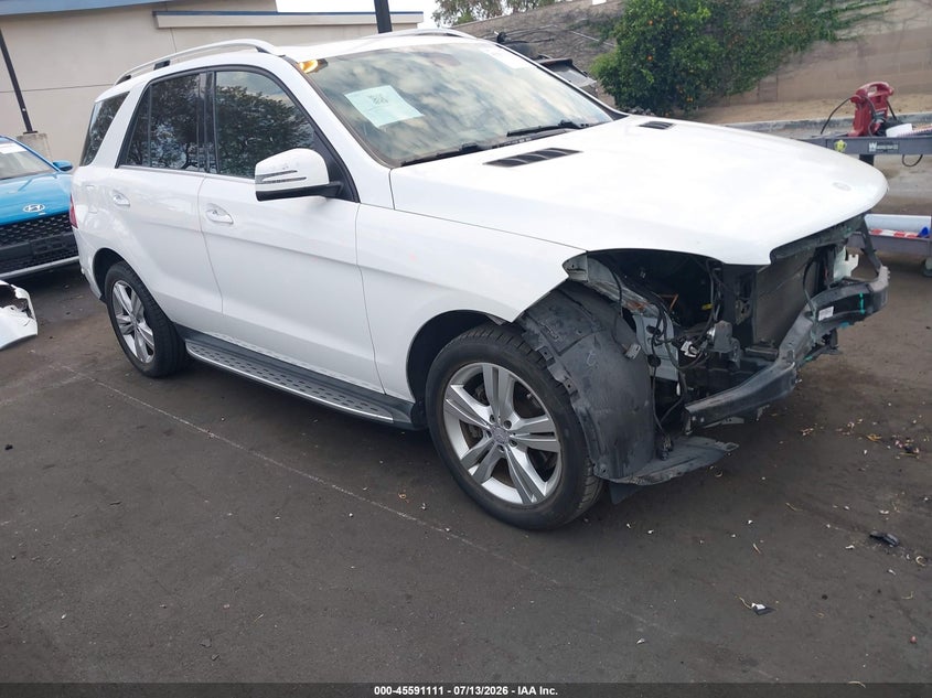 2015 Mercedes-benz M-klasse VIN 4JGDA5JBXFA517252 IAAI salvage auction — FRONT END, Salvage Certificate (California), sold $1,350 on 2026-07-24 (photo 1)